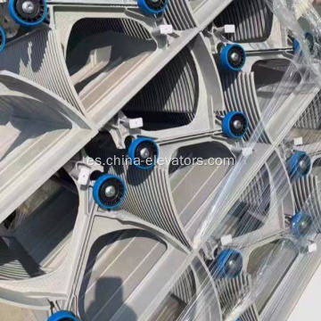 Conjunto de escalón de 1000 mm con rodillos azules para escaleras mecánicas 9300AE